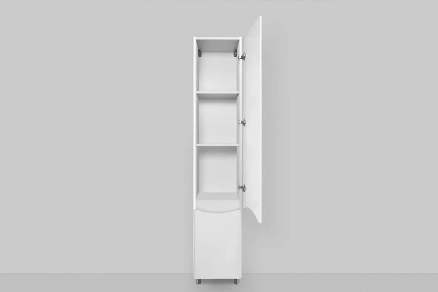 Шкаф-пенал напольный Am.Pm Like 35 см правый белый глянец, окрашенные - фото 9