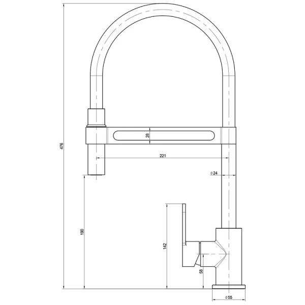 Смеситель для кухни, хром Lemark Soul LM6006C - фото 2