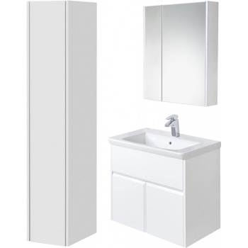 Зеркальный шкаф с подсветкой Roca UP 60 см левый, белый глянец - фото 4