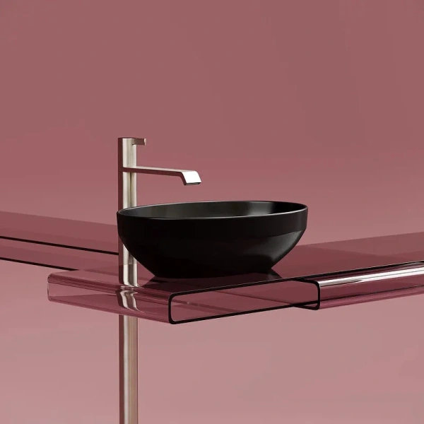 Раковина Ceramica Nova Element 50 см черная матовая, в форме чаши, круглой формы - фото 5