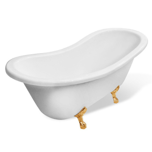 Ванна из литьевого мрамора Эстет Бостон 180х74 см белая матовая - фото 3