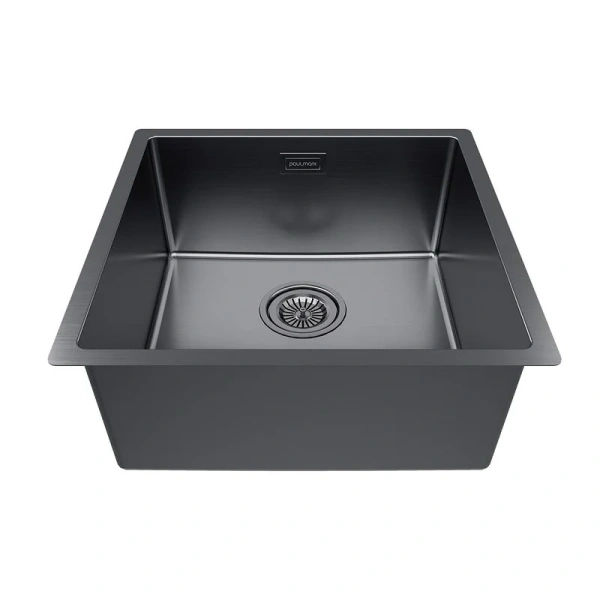 Мойка для кухни Paulmark Lassan 44 см вороненая сталь - фото 3