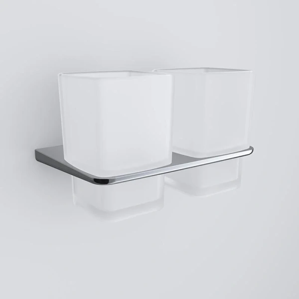 Стакан для ванной Am.Pm Inspire 2.0 двойной, металлические, стеклянные - фото 4