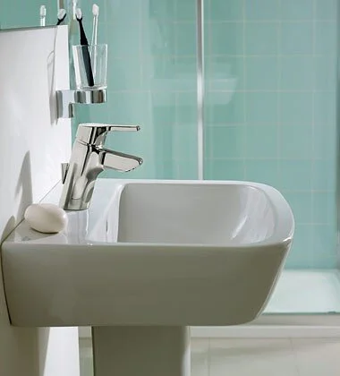 Раковина Ideal Standard Tempo 60 см белая, подвесная, прямоугольной формы, тюльпан - фото 5