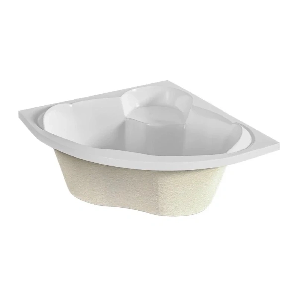 Акриловая ванна 1MarKa Trapani 140 х 140 см, угловая, белая, 01тр1414 - фото 4