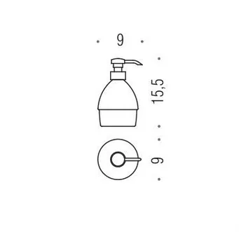 Дозатор для мыла Colombo Khala настольный, современные, hi-tech - фото 2