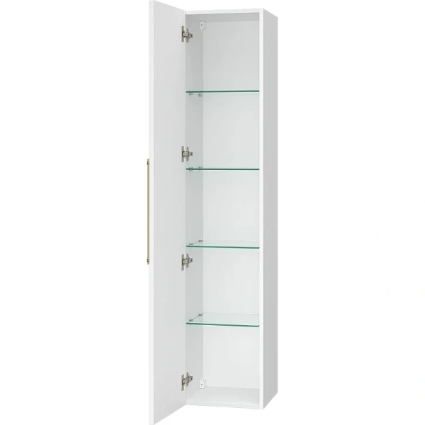 Шкаф-пенал подвесной Brevita Alicante 35 см белый - фото 4