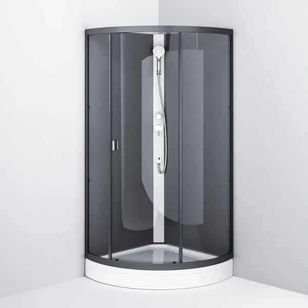 Душевая кабина Am.Pm X-Joy 90х90 см профиль графит - фото 3