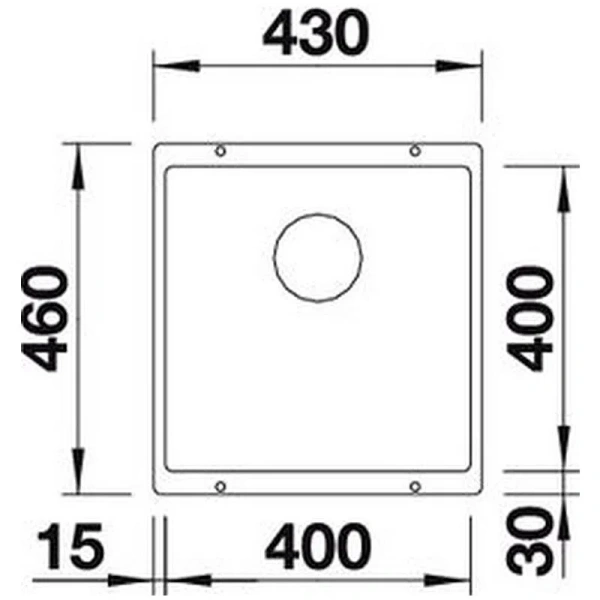 Мойка для кухни Blanco Rotan 400-U 43 см белая - фото 2