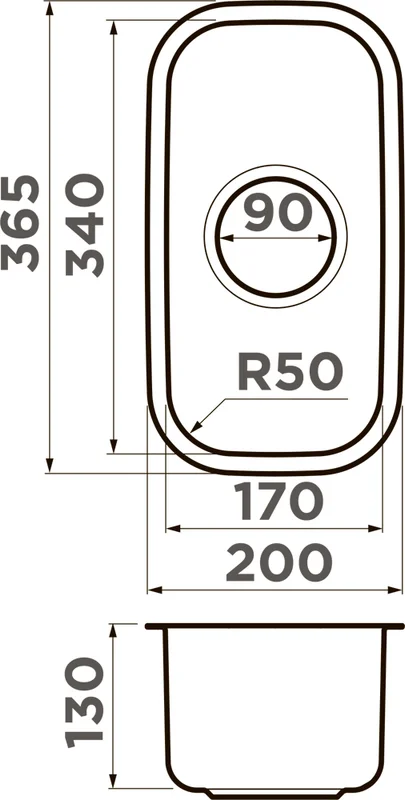 Мойка для кухни Omoikiri Omi 20-U-IN 20 см нержавеющая сталь - фото 4