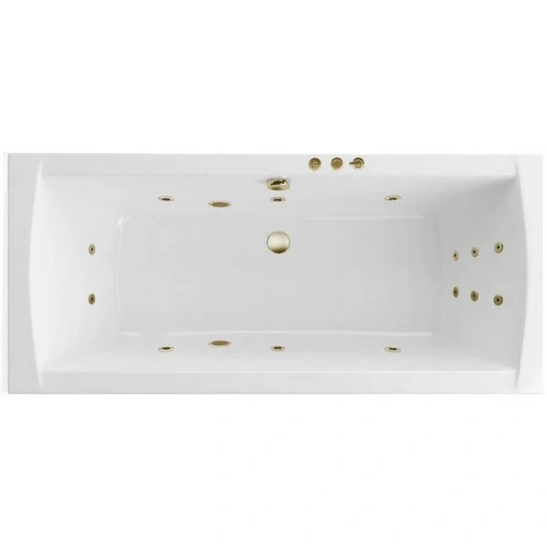 Ванна гидромассажная Excellent Aquaria Lux Smart 180 x 80 см, белый/бронза, WAEX.AQU18.SMART.BR - фото 1