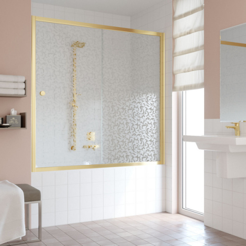 Душевая шторка на ванную стекло фея Vegas-glass ZV 150 R03, узорчатые - фото 6