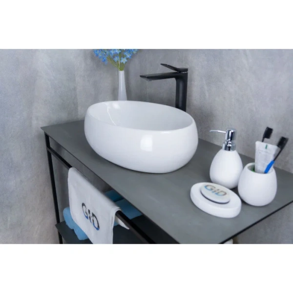 Раковина GID Lago N9030b 48 см белая, керамические - фото 7