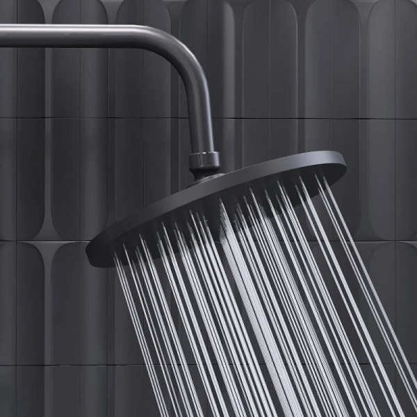 Душевая стойка Damixa Jupiter черная, настенные - фото 7