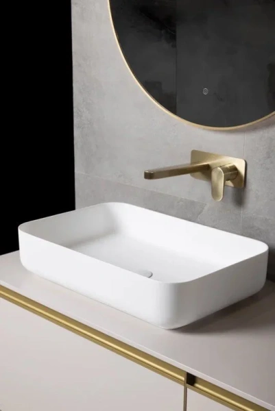 Раковина Boheme Corian 60 см белая - фото 3