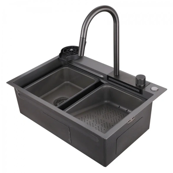 Мойка для кухни Abber Wasser Kreis 68 см никель - фото 1