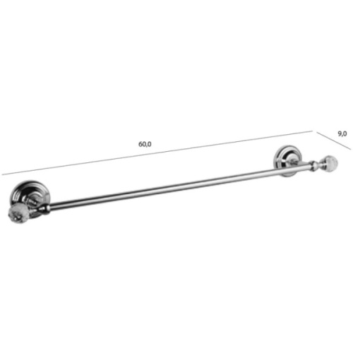 Полотенцедержатель для ванной Tiffany World Crystal TWCR111 - фото 4