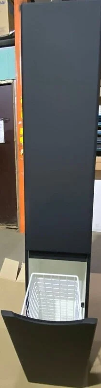 Шкаф-пенал Style Line Бергамо 30 см правый, черный index_1 - фото 10