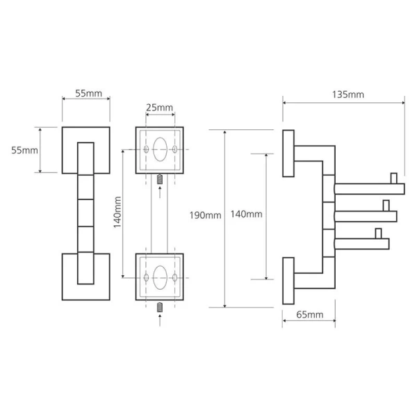 Крючок для ванной Bemeta Beta поворотный, современные, hi-tech - фото 2