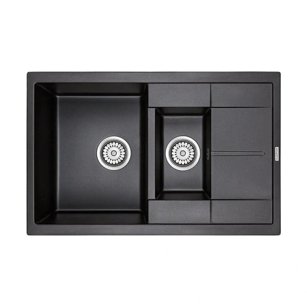 Мойка для кухни Paulmark Feste 77 см черная - фото 1