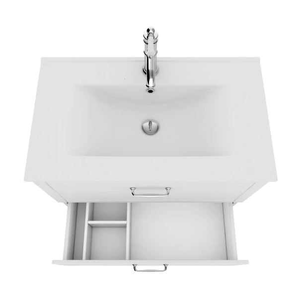 Тумба с раковиной напольная IDDIS Oxford OXF80W0i95K 80 см с перекатным организатором, 80 см - фото 6
