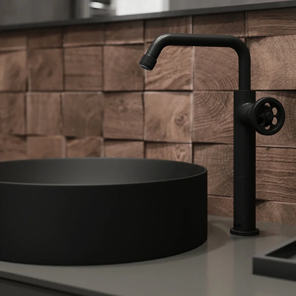 Смеситель для раковины IDDIS Grange черный, на столешницу - фото 6