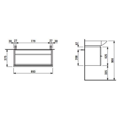 Схема, под накладную раковину - фото 5