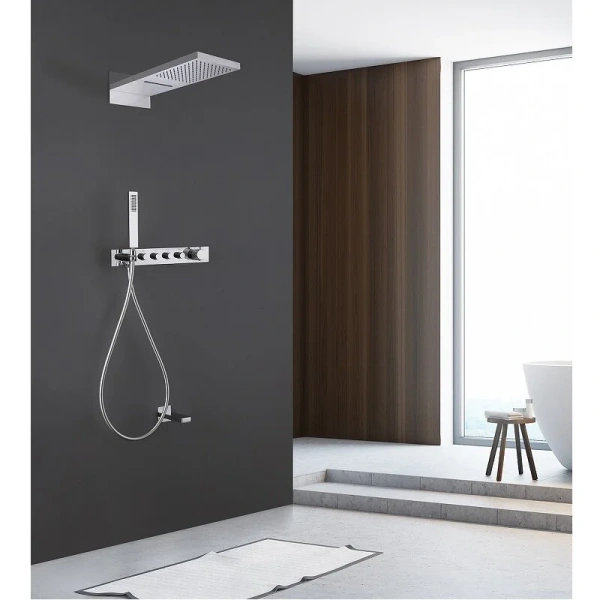 Душевой комплект Abber Rund AF8753 с изливом - фото 3