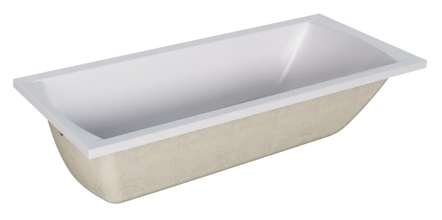 Ванна акриловая Marka One Modern MG 190 x 80 см, белый, 01мод1980, прямоугольные - фото 5