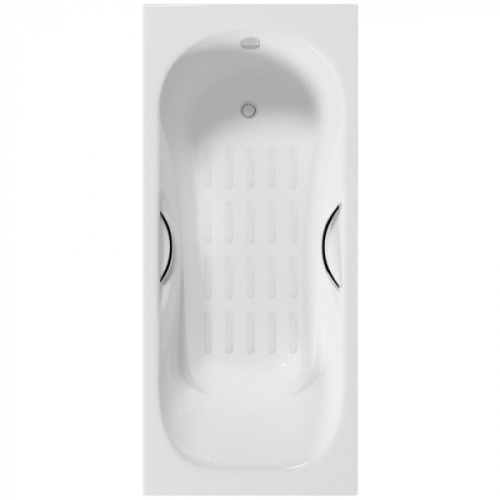 Ванна чугунная Delice Malibu DLR230629R-AS 160х75 см с ручками и антискользящим покрытием