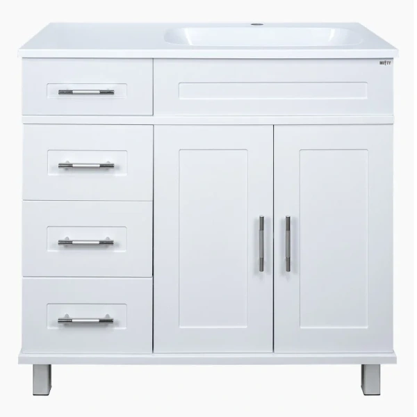 Тумба с раковиной напольная Misty Купер 90 см МДФ - фото 3