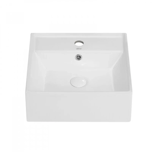 Раковина Abber Rechteck 41.5 см белая, накладные (на столешницу), пристенные - фото 3