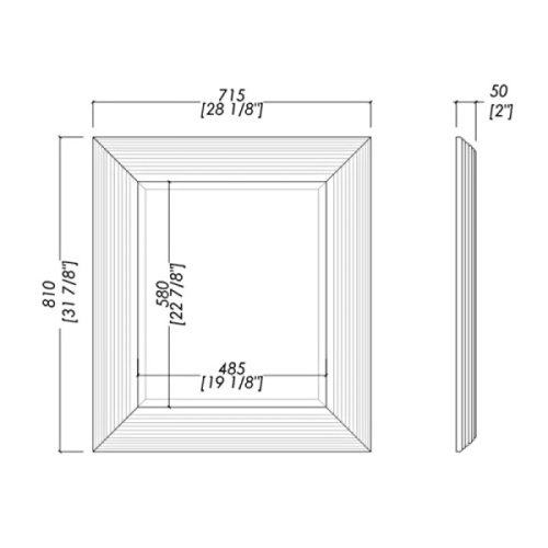 Зеркало для ванной Devon&Devon Charles Silver FLSVCHARLES - фото 3