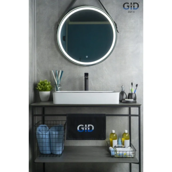 Раковина GID Geometrico Nc9399 60 см белая/черная - фото 4