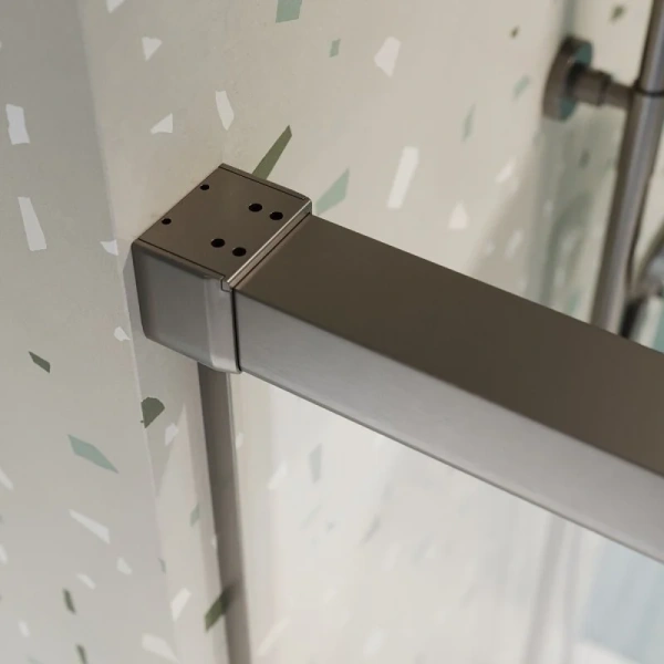 Шторка для ванны Cezares Tandem Soft 180х145 см прозрачное стекло профиль оружейная сталь, в наличии - фото 8