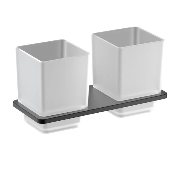 Стакан для ванной Timo Torne черный - фото 1