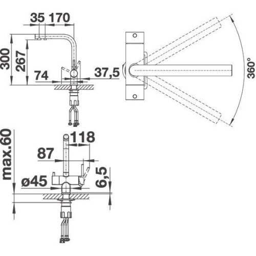 Смеситель для питьевой воды Blanco Fontas II кофе - фото 4