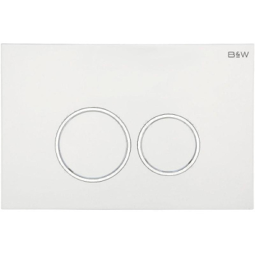 Клавиша смыва Black&White Universe WPI-09512 черная матовая - фото 2