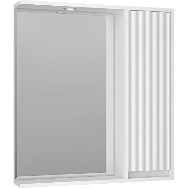 Зеркальный шкаф с подсветкой Brevita Balaton 75 см белый, правый - фото 3