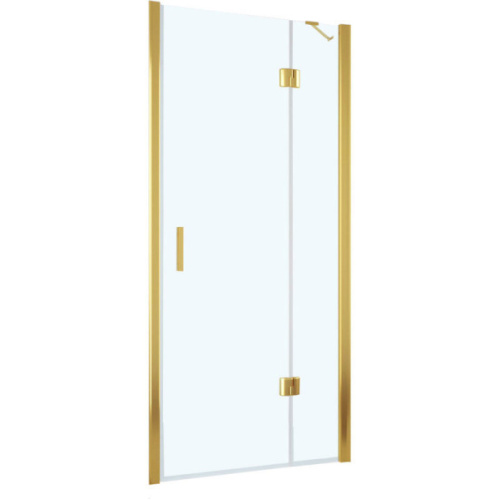 Душевая дверь профиль золотой стекло прозрачное Vegas-glass - фото 1
