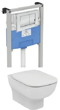 Унитаз с инсталляцией Ideal Standard Prosys Esedra с механической панелью смыва - фото 1