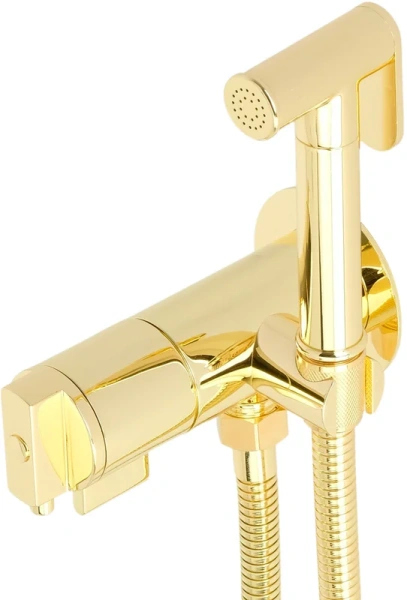 Гигиенический душ со смесителем Migliore Fortis Gold золото - фото 3