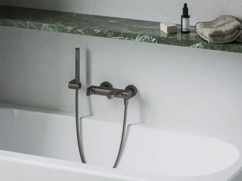 Смеситель для ванны Ravak Eleganta графит матовый, современные, hi-tech - фото 3