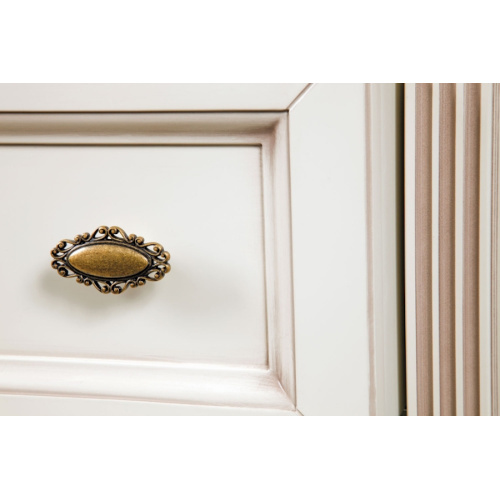 Тумба под раковину, цвет белый с патиной матовый, фурнитура бронза, La Beaute Vivien index_2 - фото 5