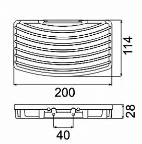 Решётка для ванной Keuco 24942 010000, хром - фото 3