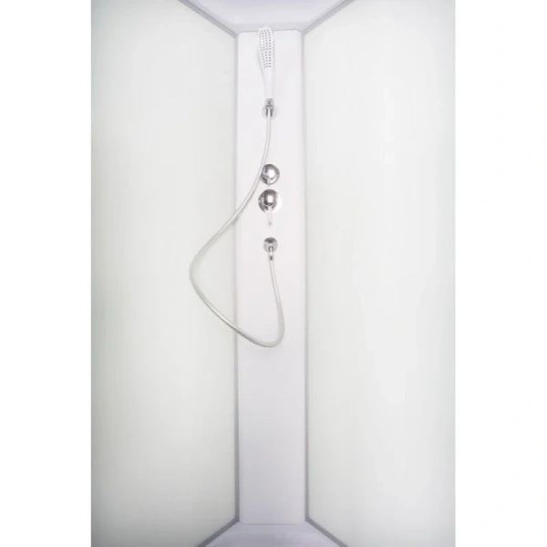 Душевая кабина Deto L 100x100 см с сиденьем, с раздвижными дверьми - фото 6