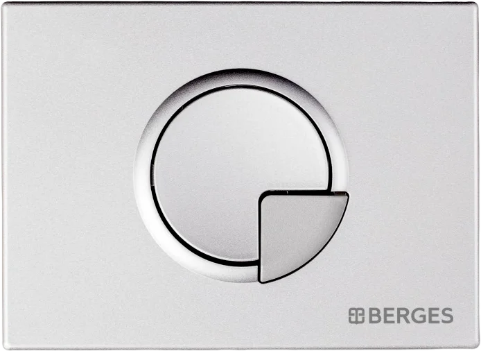 Унитаз с инсталляцией BERGES Floe кнопка R2 матовый хром, с инсталляцией index_2 - фото 8