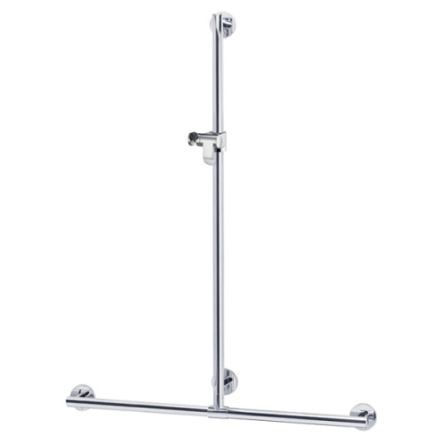 Поручень со штангой для душа, серебристый, Keuco Plan - фото 1