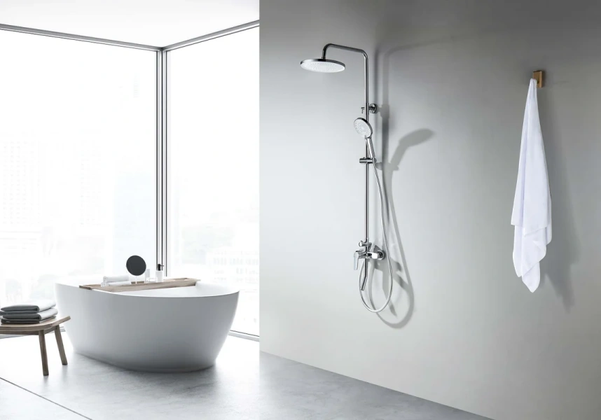 Душевая стойка Акватек Лугано хром - фото 4