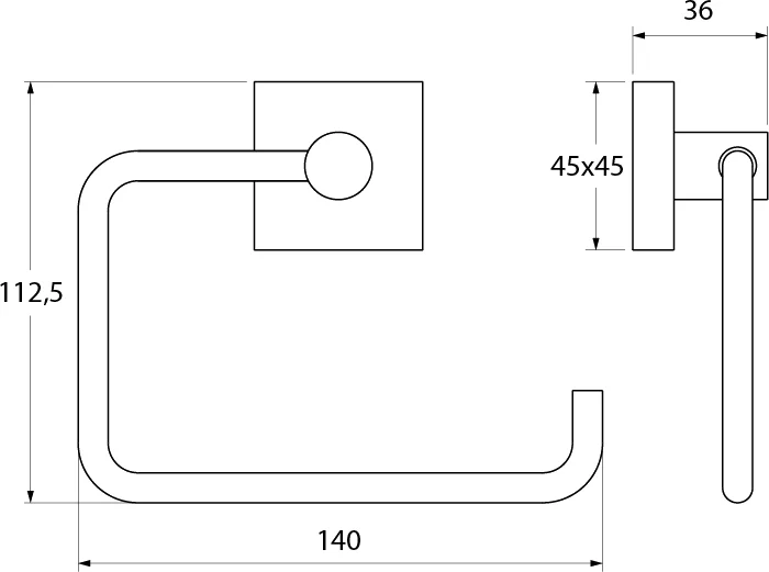 Бумагодержатель IDDIS Edifice без крышки - фото 2